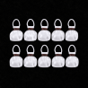 STREAMER BLANC A LANCER -LOT DE 10