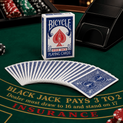 JEU BICYCLE RIDER BACK BLEU